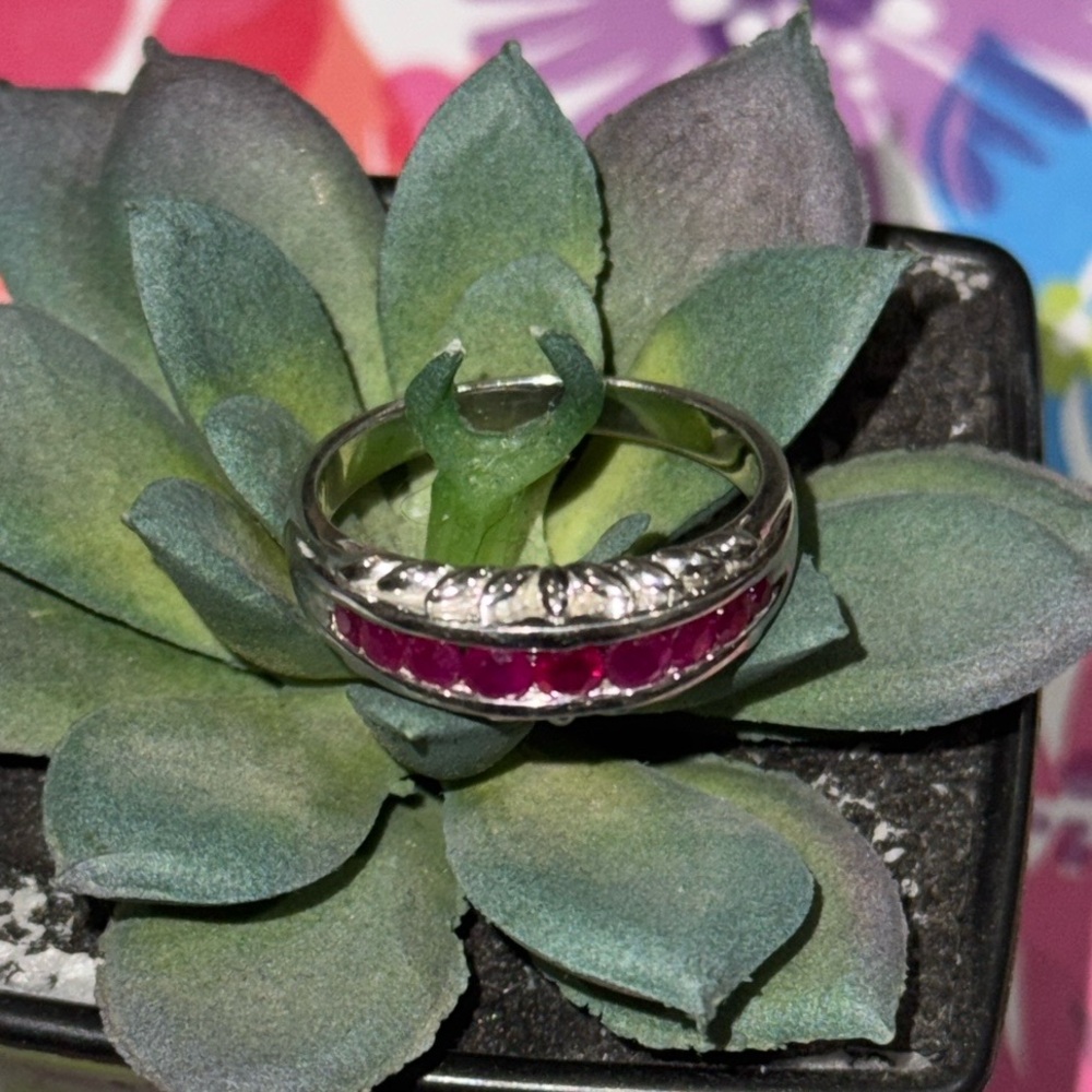 Silver Ruby Ring - image 3